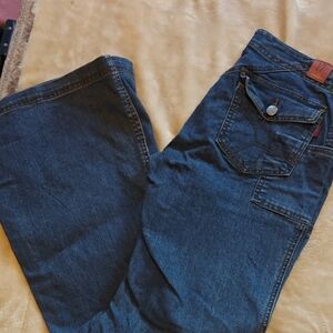 Women's Wide Bottom Vintage Denim Jeans